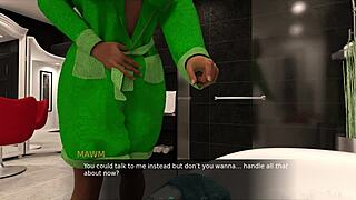 Young Girl Plays Doll House with Big Cock, Exposing Big Tits and Ass for Cumshot