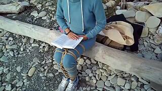 sofi bond, what are you reading by the sea in this pov clip?