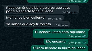 Latina Mexican Amateur Creampie in Homemade Web Chat