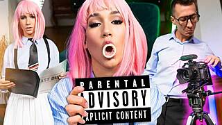 European cam girl becomes pornstar to pay debts with hardcore sex