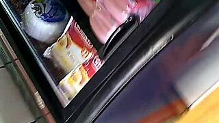 mexican woman with big ass browsing in the store