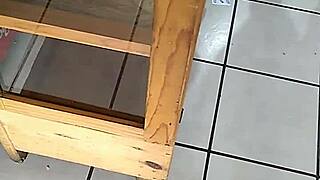 mexican woman with big ass browsing in the store