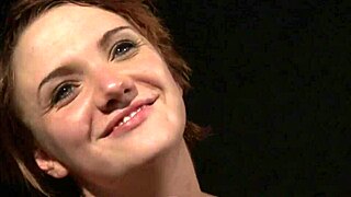 Euro sub tied up for spanking and rough domination in maledom fetish bdsm