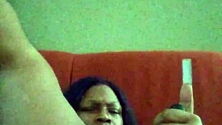 Ebony Woman Making Herself Creamy