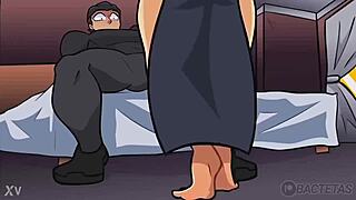 Stella cardo sucks dildo with lots of drool.