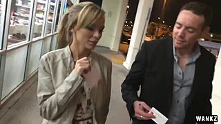 Blonde Milf Pristine Edge Cheats with Squirting Cum-Covered Action