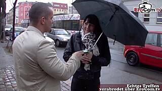 Did you pick up this German street girl and convince her for sex?