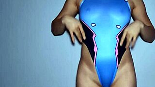 Real Japanese schoolgirl in swimsuit takes a massive creampie in wild action