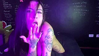 Lexi Smoking And Masturbating Her Pussy!