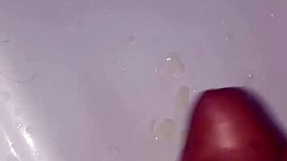 Intense masturbation session ends with cum again