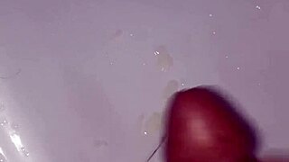 Intense masturbation session ends with cum again