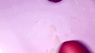 Intense masturbation session ends with cum again