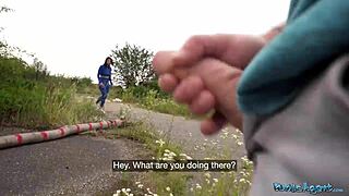 Alexa Throats Huge Dick In Public POV