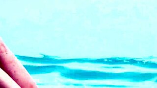 Two girls engage in sensual rimming by the pool.