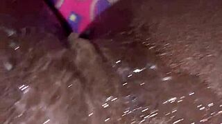 Intriguing Contrast: Ebony Slut's Squirting Creampie by BBC Amateur