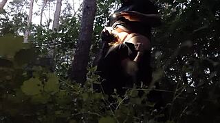 I ram my stepsister’s mouth in the woods before her boyfriend notices! 🌲