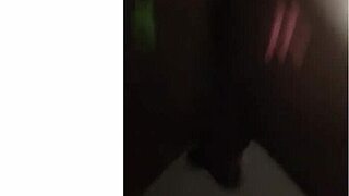 Black shemale lady takes cock in ass