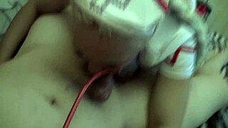 Sexy nurse fucks me quick in hospital!