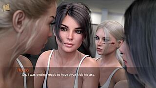 girlfriends sienna and catalina try a fun machine ride