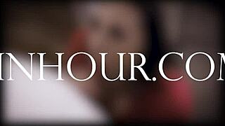 Super Hot Ebony Girls Ride Monster Cocks In Retro Group Fuck With Blowjobs And Kissing.