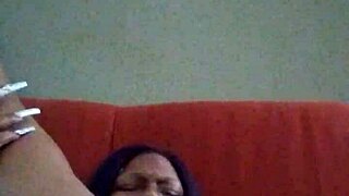 Ebony Woman Making Herself Creamy