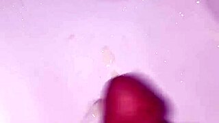 Intense masturbation session ends with cum again