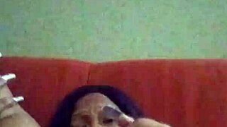 Ebony Woman Making Herself Creamy