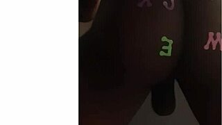 Black shemale lady takes cock in ass