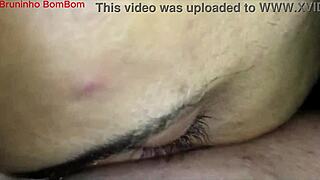 Enjoying intimate moments with curvy Brazilian beauty