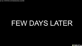 kit mercer helps her stepson with a hand