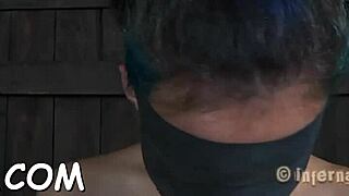 Manacled Up Babe Gets Plowed from Behind in Wild Domination Play