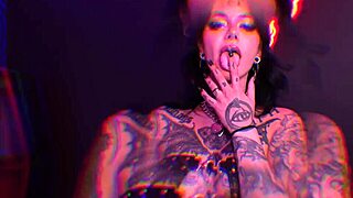 Tattooed Aurora Anarchy Gets Licked And Fucked Before Creampie In Fishnets