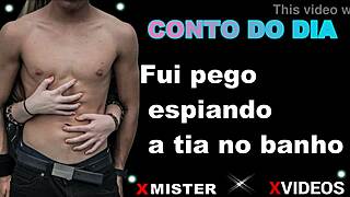 Conto Erotica: Pego Espiando Tia no Banho