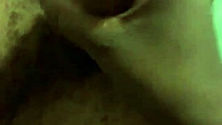 Wife gives intense handjob cumshot