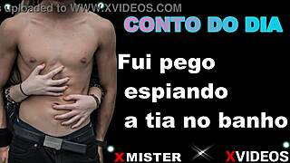 Conto Erotica: Pego Espiando Tia no Banho