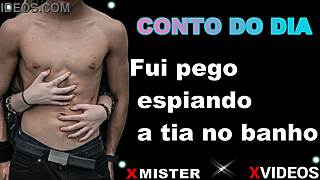 Conto Erotica: Pego Espiando Tia no Banho