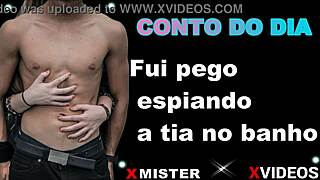 Conto Erotica: Pego Espiando Tia no Banho
