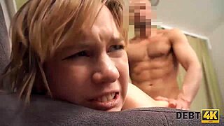 Debt4k Blonde Submits to Rough Sex with Intense Pleasure