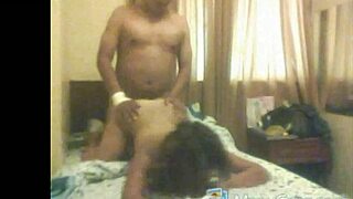 Lady enjoys herself on top in a sensual dance routine