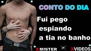 Conto Erotica: Pego Espiando Tia no Banho