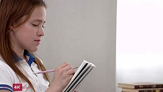 Nicole Murkovski flexes while getting fucked and creampied in this intriguing scene