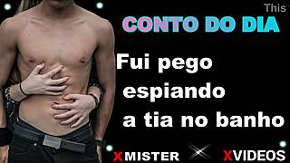 Conto Erotica: Pego Espiando Tia no Banho