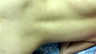 cumshot lands on my girl's back