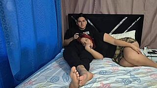 Was playing games, but my stepsister wants action now! 🔥