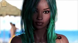 Watch this cute curvy girl in a sexy outfit in 3D porn