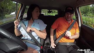 i had a driving lesson with a british instructor in public