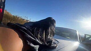 Quick encounter before class in the car.