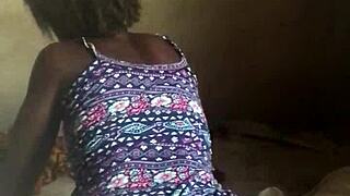 Crazy bitch having fun in her room all day without stepping outside