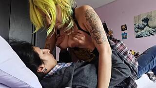 I ride in miniskirt for dirty creampie