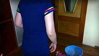 naive mature maid in stockings!